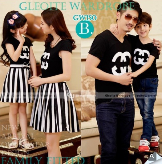 pakaian ibu anak couple keluarga